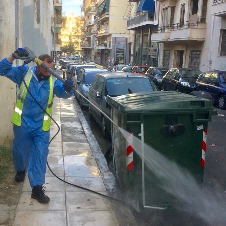 Επιχείρηση καθαριότητας στην Κυψέλη