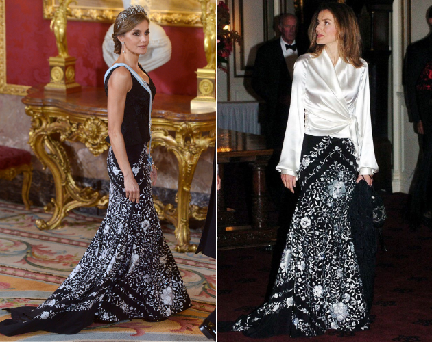 Letizia en 2017 y en 2004