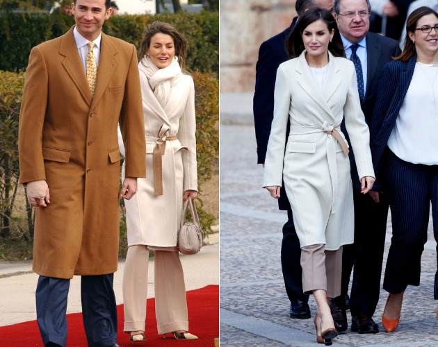 La reina en 2005 y en 2019.