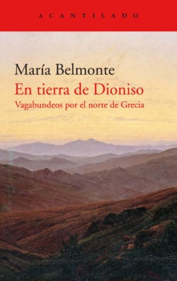 El libro 'En tierra de Dioniso', de María Belmonte.