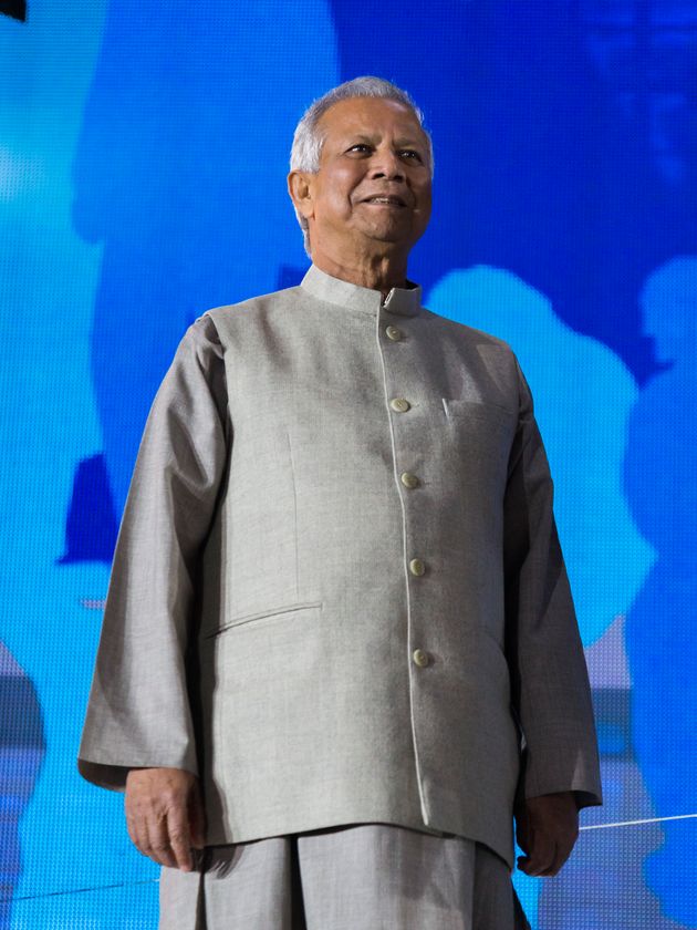 Prof. Muhammed Yunus, Nobel Peace Prize winner AND foundier of the Grameen Bank during the celebration...