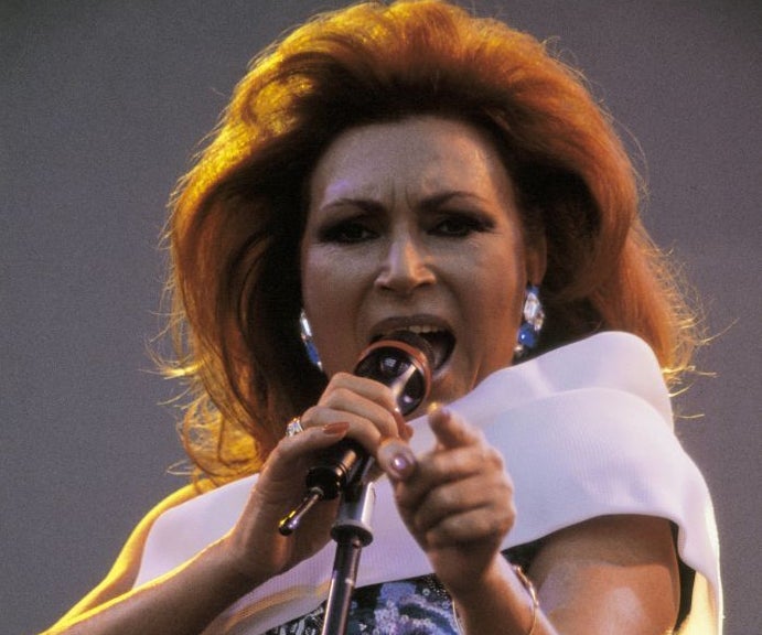 Rocío Jurado en un concierto