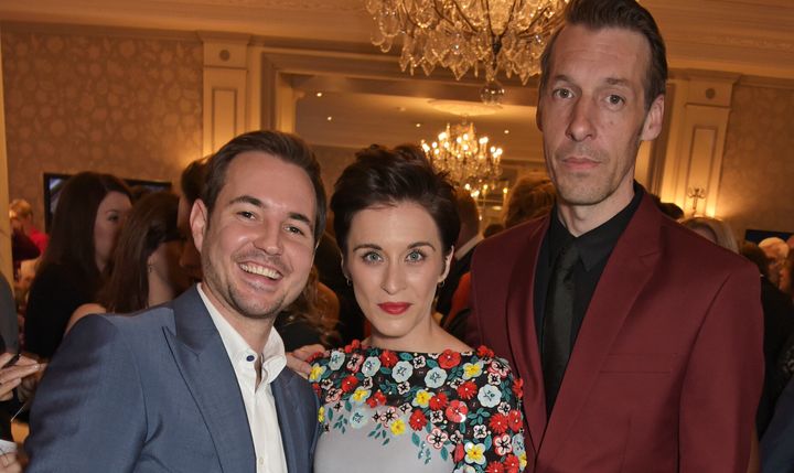 Martin Compston, Vicky McClure and Craig Parkinson pictured in 2015