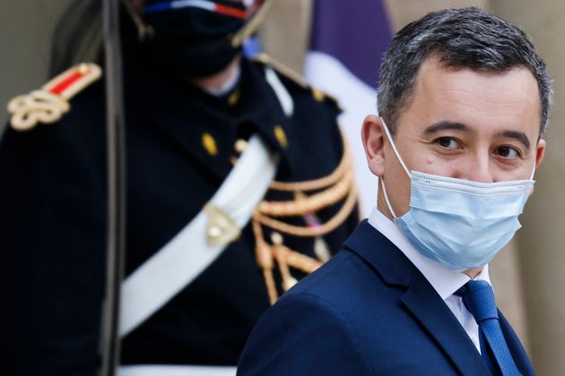 Le ministre de l'Intérieur Gérald Darmanin quittant l'Élysée le 6 janvier 2021, à Paris. (Photo Ludovic MARIN / AFP)