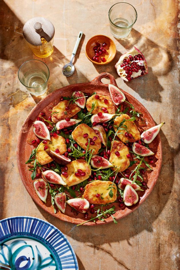 This Halloumi Saganaki Recipe With Figs And Honey Is Spot On