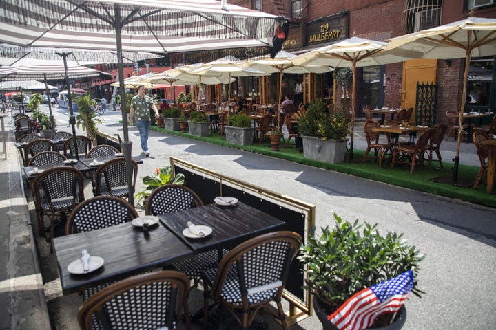 The CDC lists indoor dining as a “<a href="https://www.cdc.gov/coronavirus/2019-ncov/community/organizations/business-employers/bars-restaurants.html">higher risk</a>” than outdoor dining, which allows for better ventilation.