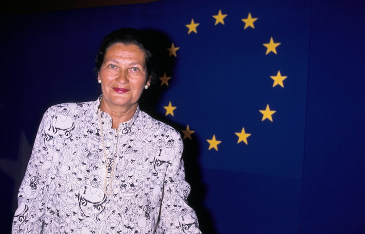 FRANCE - MAY 21: Simone Veil In Lyon On May 21st, 1989 In Lyon,France (Photo by Frederic REGLAIN/Gamma-Rapho via Getty Images)