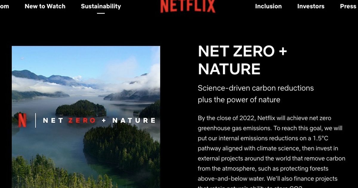 Netflixが気候変動対策を強化。2022年までに温室効果ガスの排出量を実質ゼロに