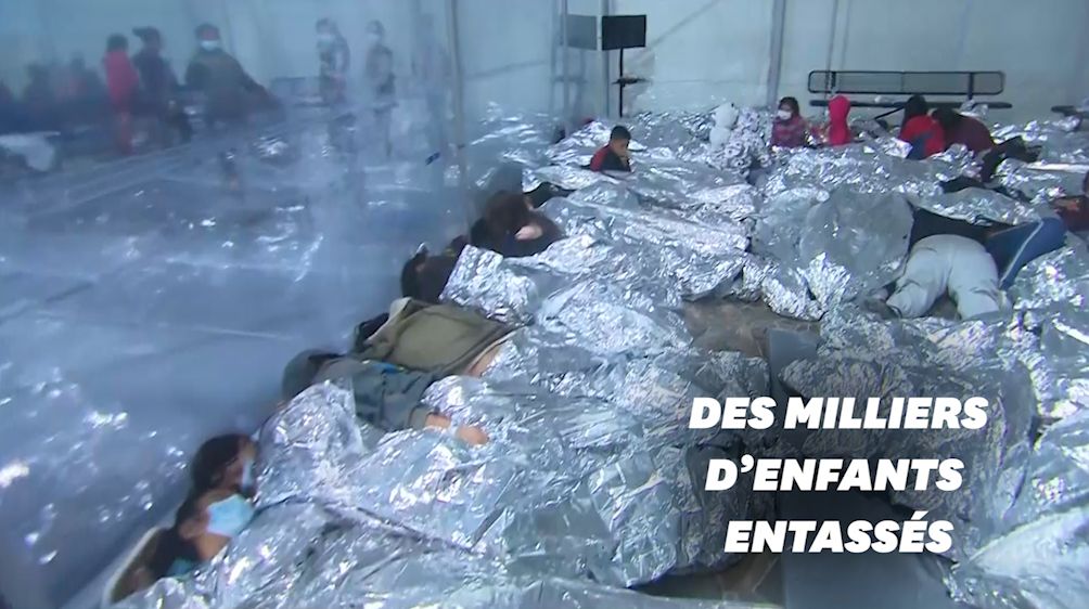 Au Texas, les images saisissantes de milliers d'enfants migrants dans un centre