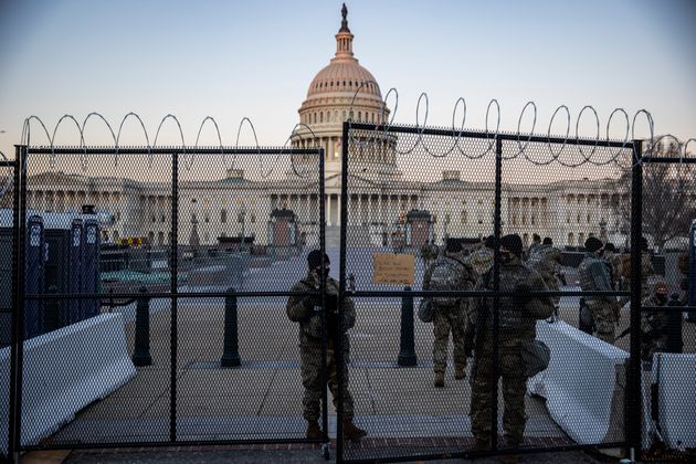 <strong>National Guard members are seen standing before the U.S. Capitol on February 8 as Trump faced a single article of impeachment that accused him of incitement of insurrection</strong>” data-caption=”<strong>National Guard members are seen standing before the U.S. Capitol on February 8 as Trump faced a single article of impeachment that accused him of incitement of insurrection</strong>” data-rich-caption=”<strong>National Guard members are seen standing before the U.S. Capitol on February 8 as Trump faced a single article of impeachment that accused him of incitement of insurrection</strong>” data-credit=”Tasos Katopodis via Getty Images” data-credit-link-back=”” /><!-- start relEntries --></p>
<div class=