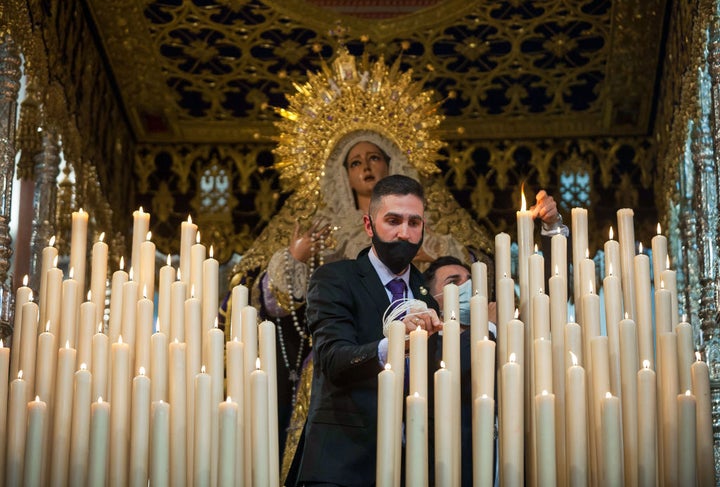Procesión de la Hermandad del Rescate en Málaga