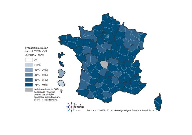 La dominance du variant britannique joue un rôle important dans l'épidémie de Covid-19, a rappelé Emmanuel Macron lors de son discours