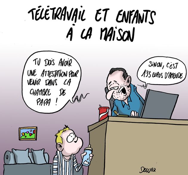 Ecoles fermées et enfants à la maison: les parents sont plus tendus qu'avant.