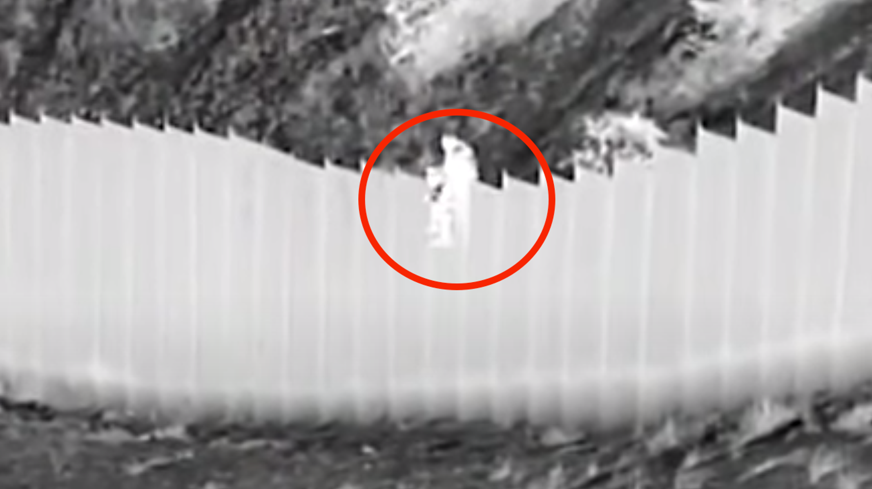 Video Shows Smugglers Dropping 2 Young Children Into U.S. Over 14-Foot Border Fence