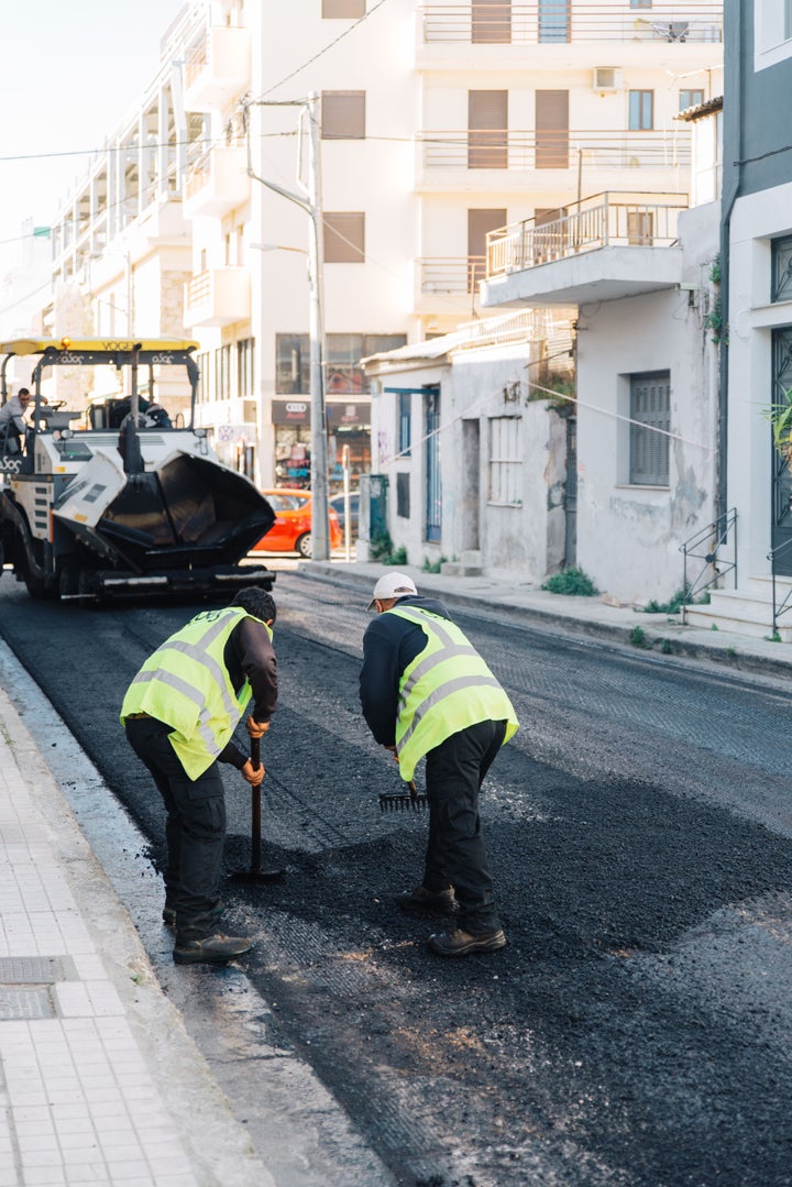 Ασφαλτόστρωση στην Αθήνα