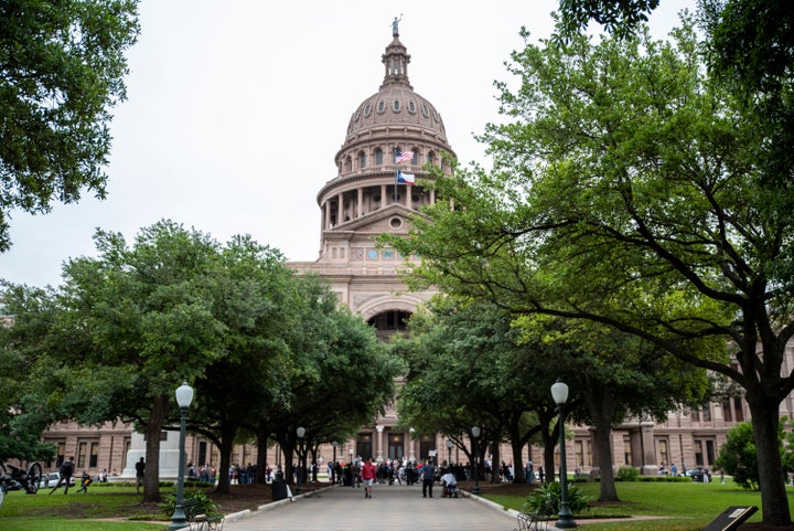 The Texas State Capitol building on April 18, 2020, in Austin.