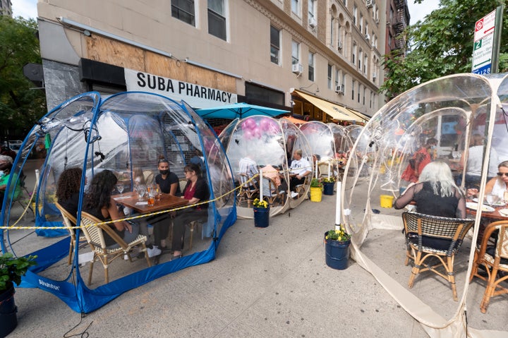 Diners have been in both a literal and figurative bubble during the pandemic.