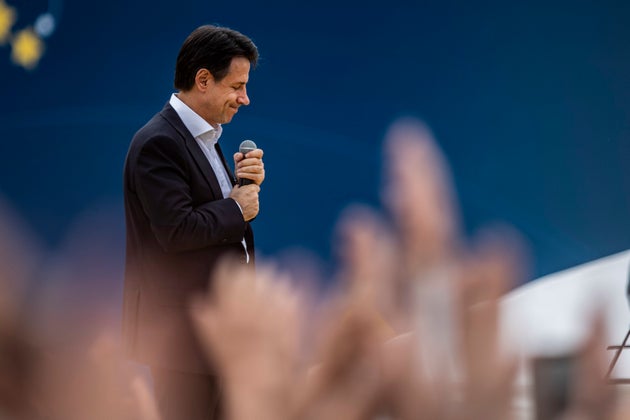 21/10/2018 Roma,Italia 5 Stelle, interventi di chiusura nella foto il presidente del Consiglio Giuseppe