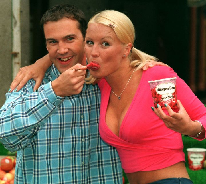Johnny and Denise pictured together in 1998