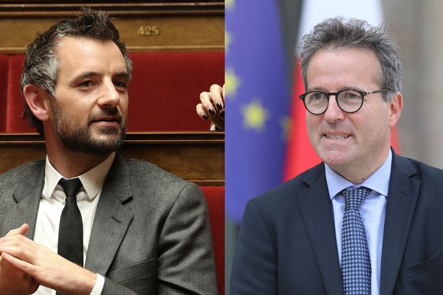 Le député LREM Florian Bachelier le directeur de l'AP-HP Martin Hirsch.