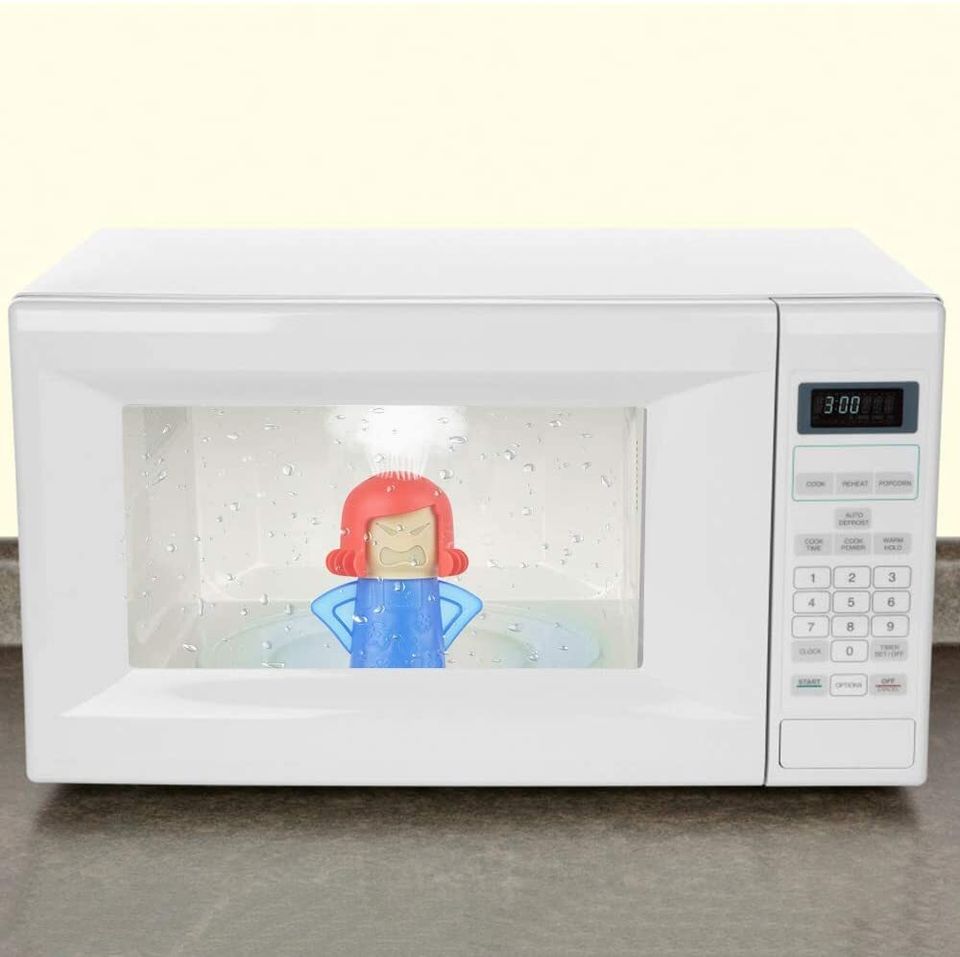 Angry Mama Microwave Cleaner, this is your reminder to clean your microwave, By Before and After Cleaning