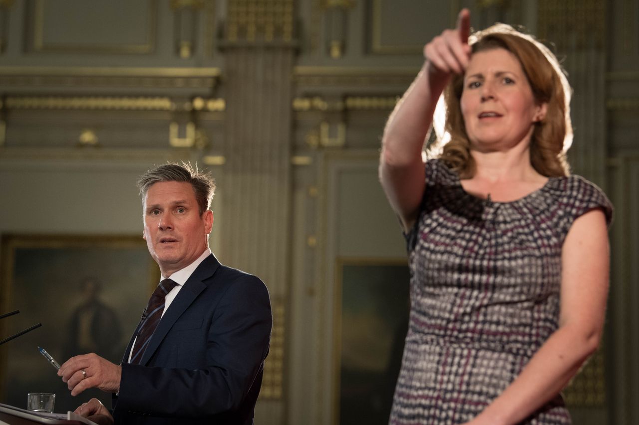 Keir Starmer and Jenny Chapman during the 2017 election
