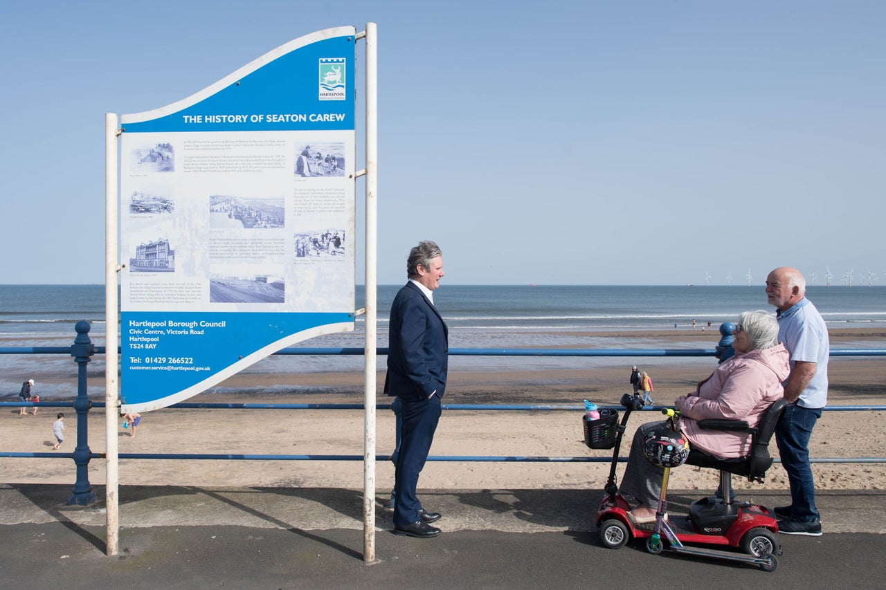 Keir Starmer in Seaton Carew, Hartlepool