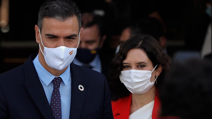 Pedro Sánchez e Isabel Díaz Ayuso.
