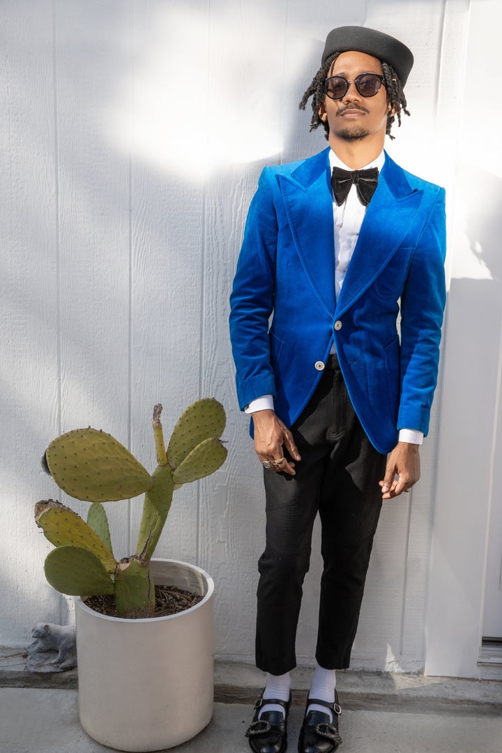 Griffin Matthews shows off his SAG Awards look on March 31 in Los Angeles.