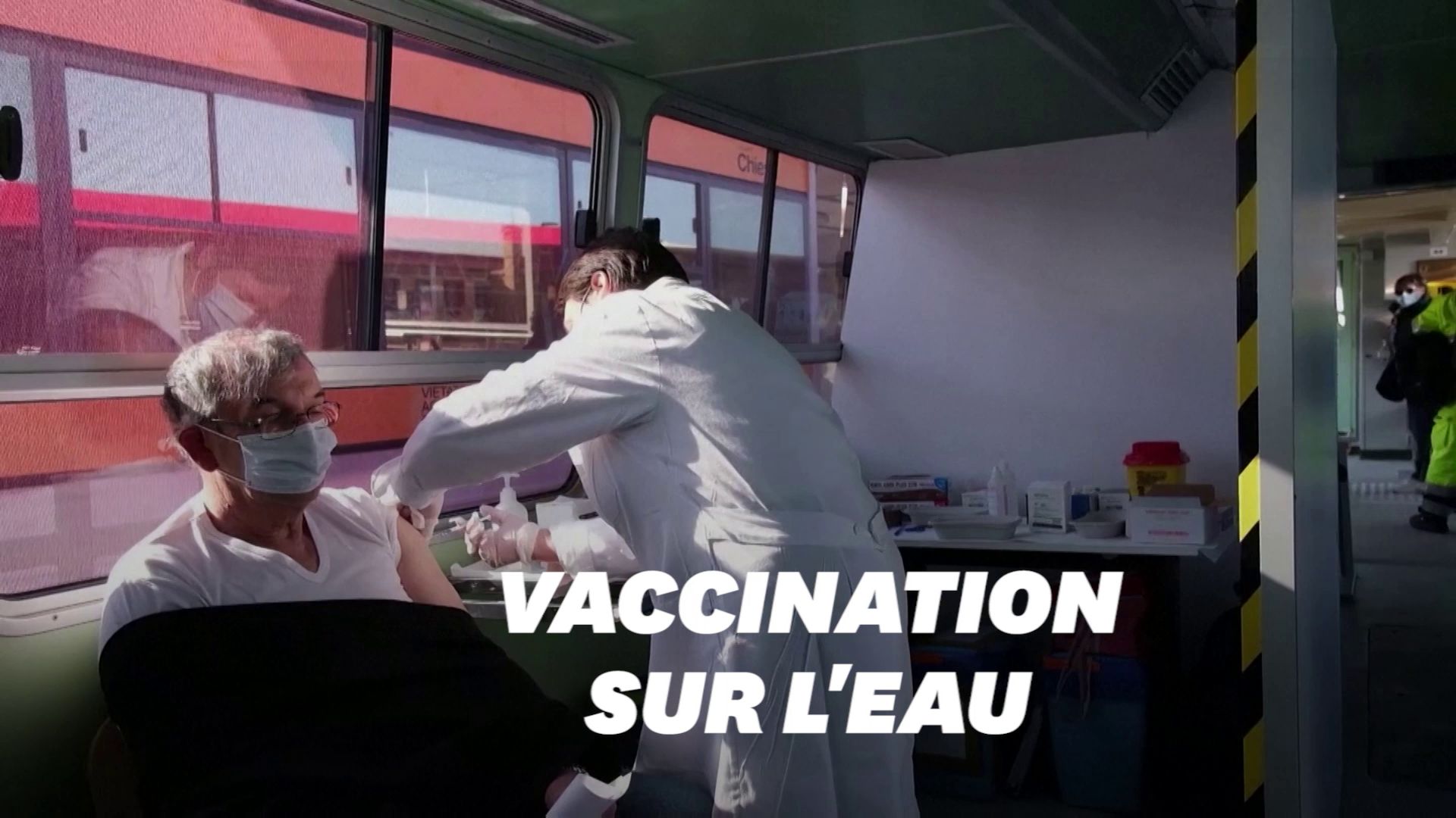 À Venise, même les vaporettos sont réquisitionnés pour la vaccination