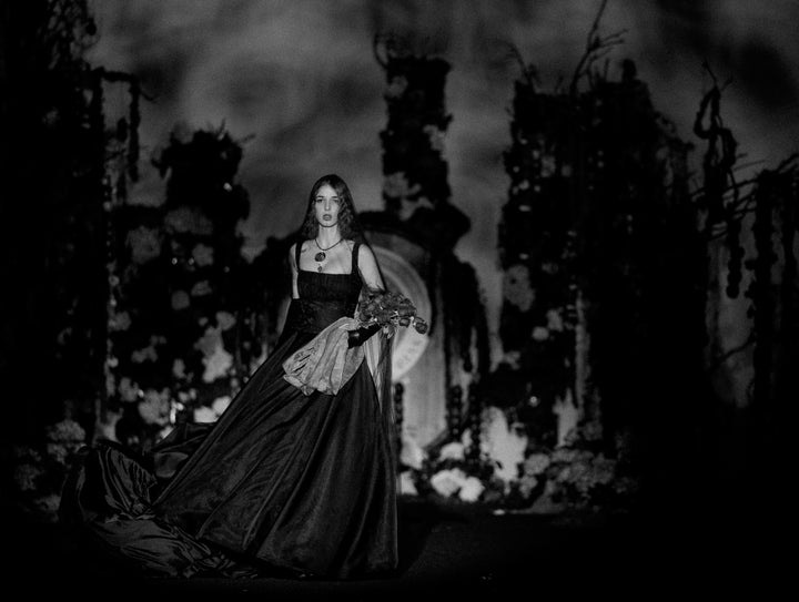 Palito Dominguín en el desfile de Francis Montesinos en la Mercedes Benz Fashion Week 2017.