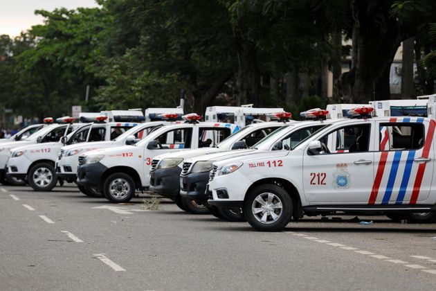 (photo d'illustration de la police nigériane mobilisée lors d'une manifestation à Lagos en Octobre 2020)