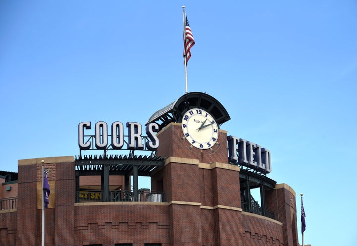 Coors Fields in Denver, Colorado is the home stadium for the Colorado Rockies Major League Baseball team.