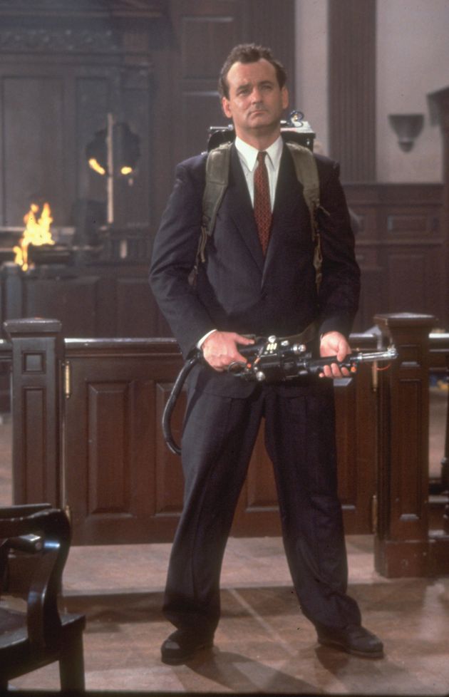 Bill Murray in character in Ghostbusters II