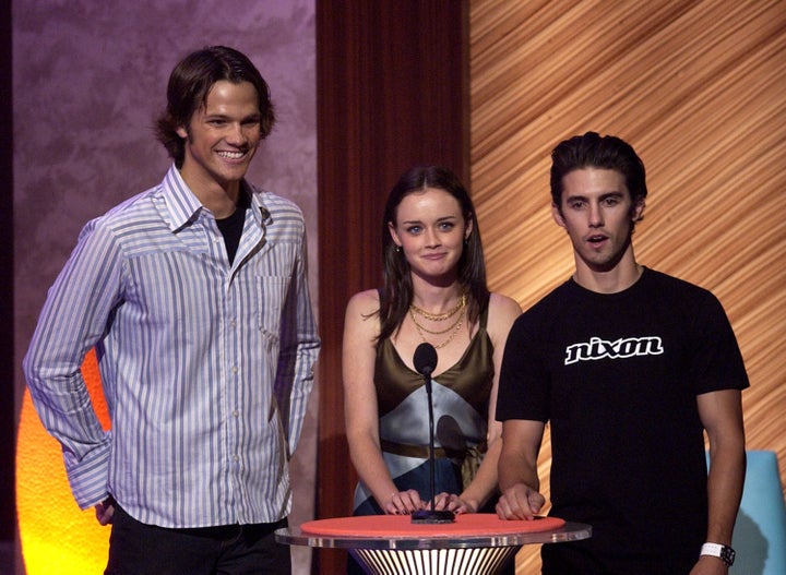 Jared Padalecki, Alexis Bledel and Milo Ventimiglia present at the 2003 Teen Choice Awards.