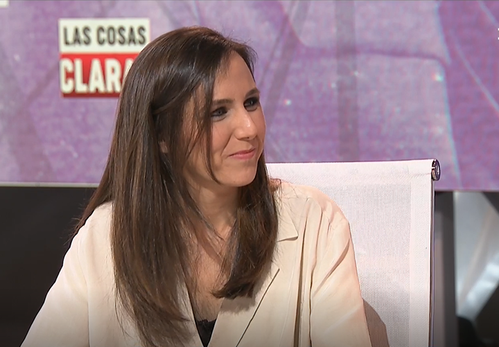Ione Belarra, durante su entrevista en 'Las cosas claras'