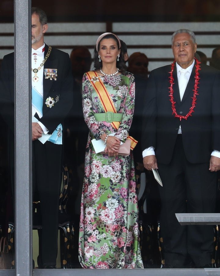 El vestido de Matilde Cano, en la entronización de Naruhito.