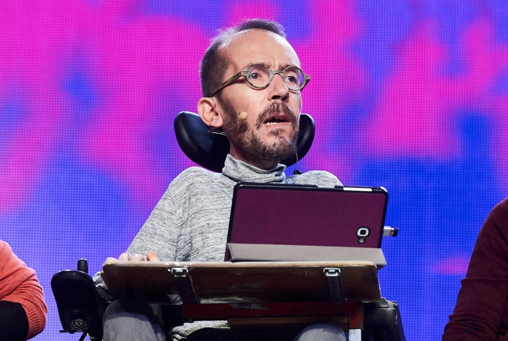 Echenique, en un acto de Podemos