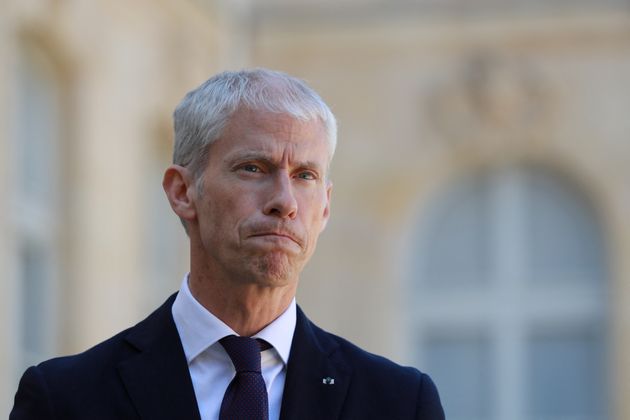 Le ministre délégué chargé du Commerce extérieur et de l’Attractivité, Frank Riester, le 6 mai 2020, à l'Elysee. (Ludovic MARIN / POOL / AFP)