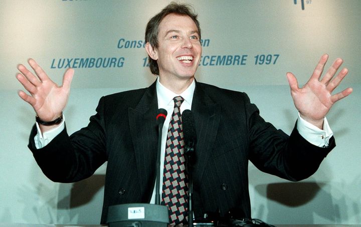 Tony Blair pictured in December 1997
