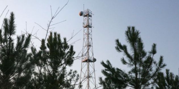 Une antenne de téléphonie mobile à Arjuzanx dans les Landes.