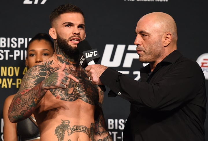 Rogan, who has also done UFC commentating, interviews Cody Garbrandt Madison Square Garden in 2017.