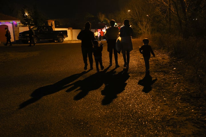 Migrants, departing from Honduras, Guatemala and El Salvador are seen after crossing the Rio Grande River, in Texas, United States on April 8. The number of migrants trying to cross the Mexican border to the U.S. jumped to 171,000 in March, the highest monthly number since 2006.