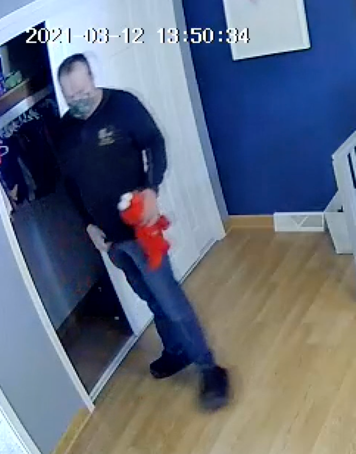 Kevin Wayne VanLuven, 59, is accused of a sex act with an Elmo doll while doing a home inspection in Oxford Township, Michiga