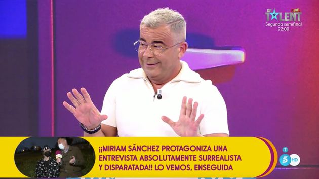 Jorge Javier Vázquez en el plató de