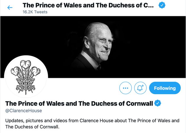 Prince Charles and Camilla, Duchess of Cornwall's Twitter account changed as well. 