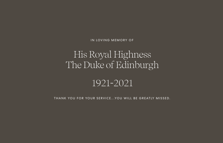 Homenaje de los duques de Sussex a Felipe de Edimburgo