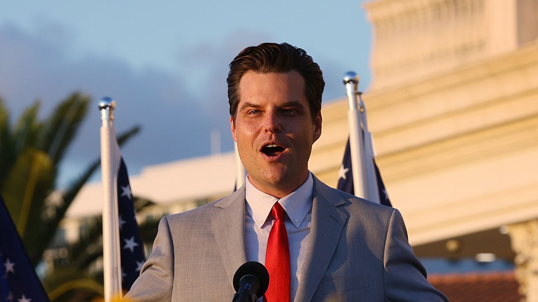 On Trump Turf, Gaetz Vows To Fight Sex Trafficking Allegations