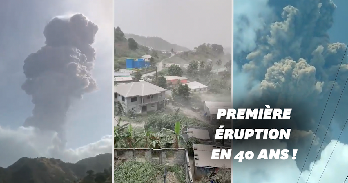 Double ruption volcanique sur l le carib enne de Saint Double ruption volcanique sur l le carib enne de Saint