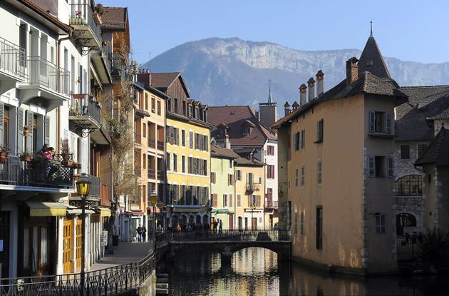 Le centre-ville d'Annecy le 10 février 2011.